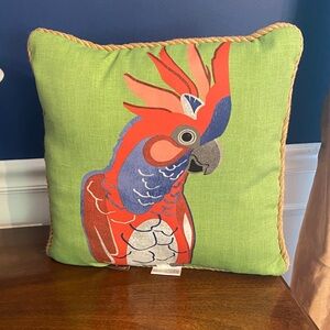 Allen + Roth Colorful Parrot Decorative Pillow